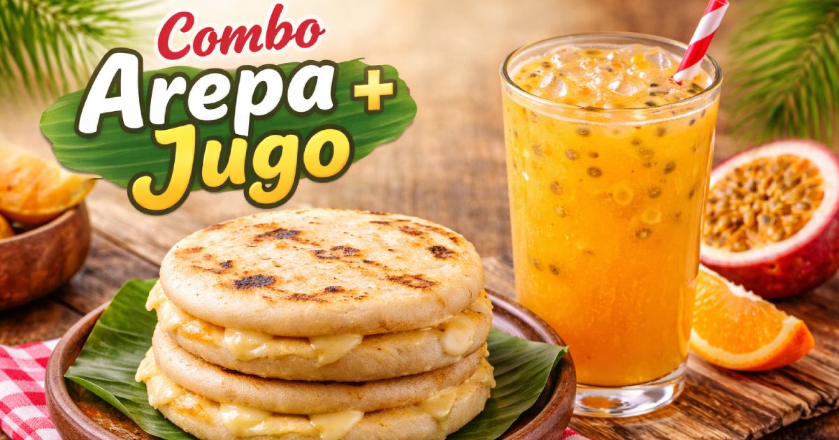 Combo Arepa + Jugo